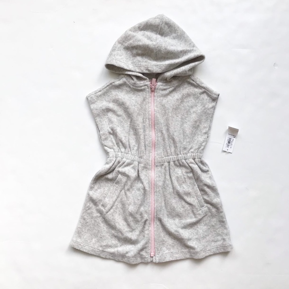 Old Navy NWT hooded zip up swim cover 2T